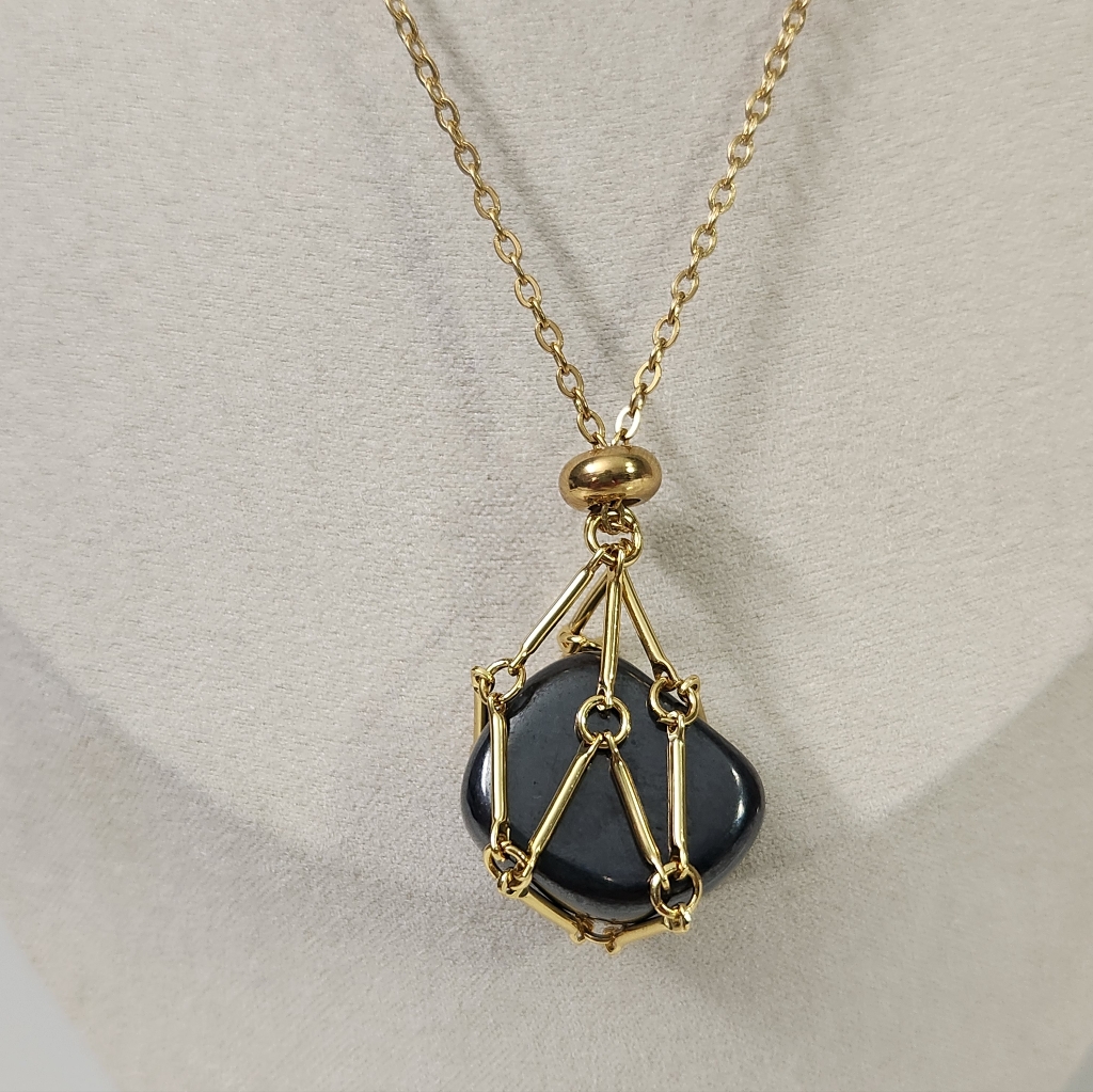 Stainless Steel Hematite Necklace